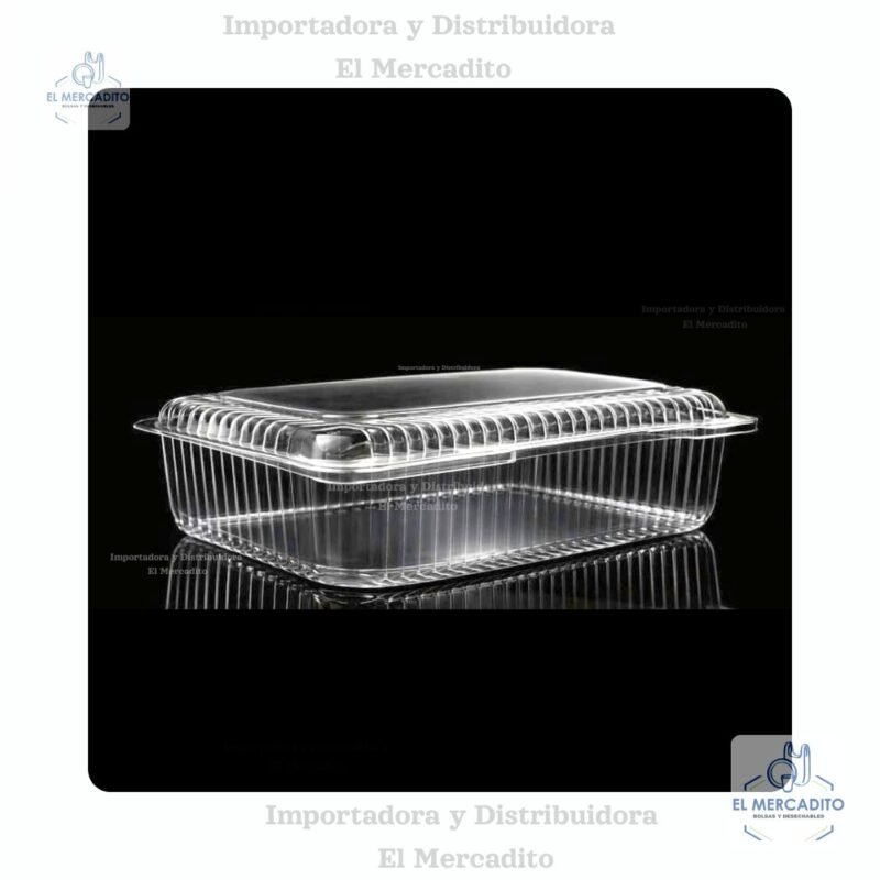 Burbuja Rectangular Tapa Baja, 24 x 15,5 x 6,5 cm