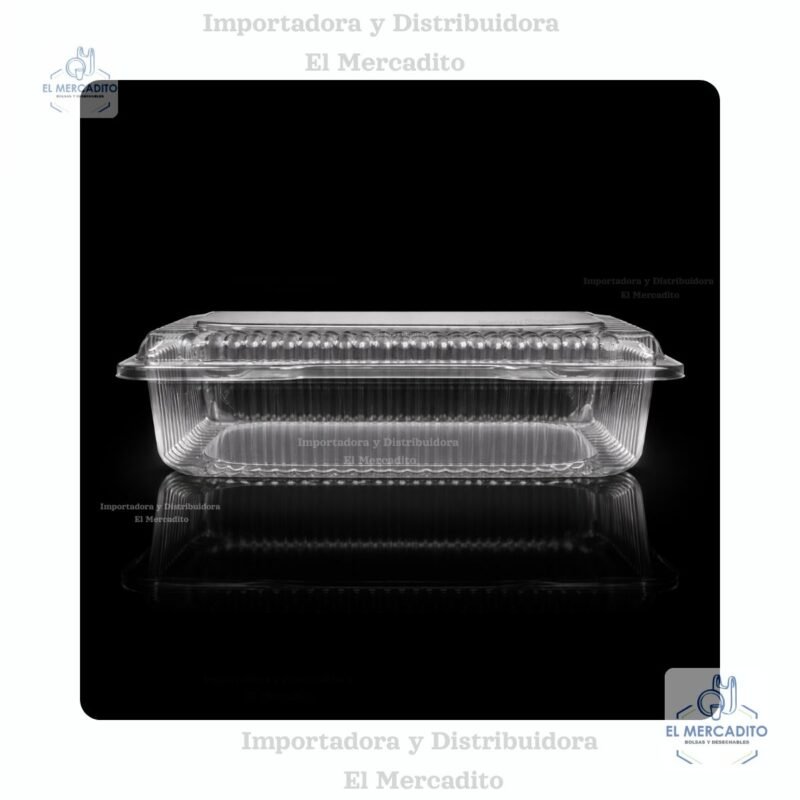 Burbuja Rectangular Tapa Baja, 24 x 15,5 x 6,5 cm