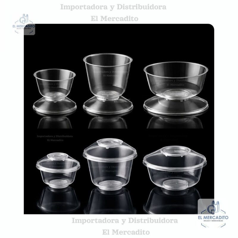 Copas Darnel Cristal, de 3 oz, 5 oz, 8 oz, en paquetes de 25 unidades