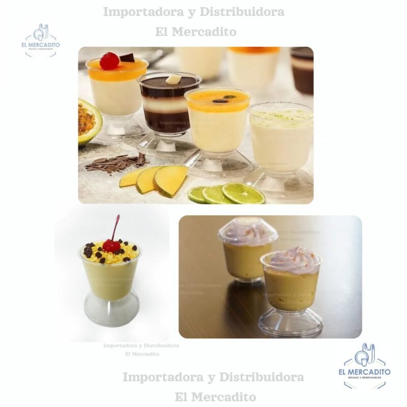 Copas Darnel Cristal, de 3 oz, 5 oz, 8 oz, en paquetes de 25 unidades