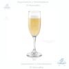 Copa de Champaña Premier Canastilla C4640, Capacidad 6.25 oz