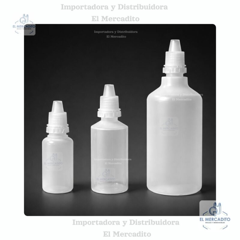 Goteros Plásticos con Sello de seguridad, 15 ml, 20 ml, 120 ml