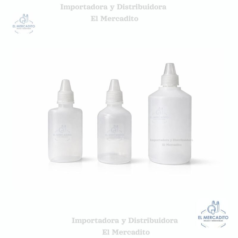 Goteros Plásticos Simples, de 15 ml, 30 ml y 60 ml
