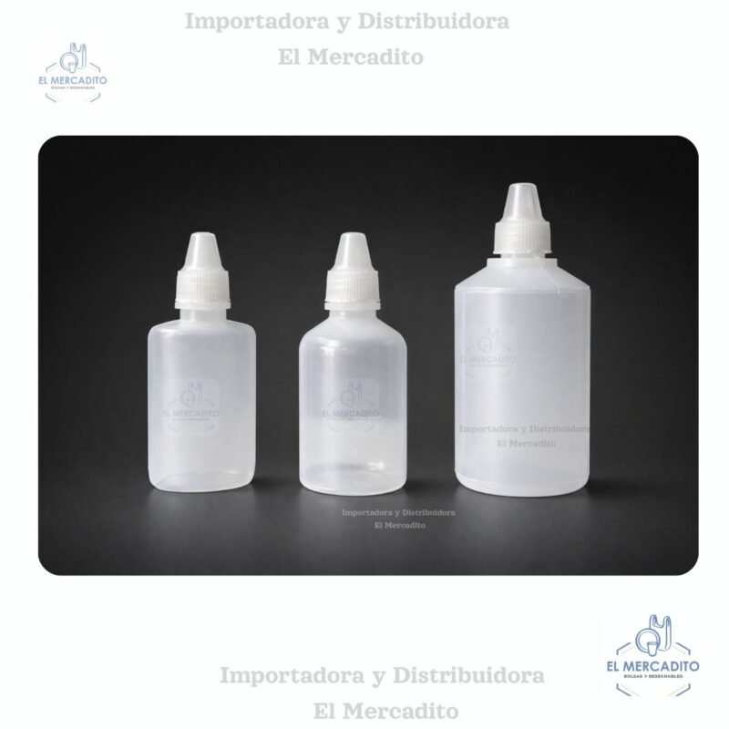 Goteros Plásticos Simples, de 15 ml, 30 ml y 60 ml