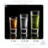Vaso Tequilero para Shots, de 1 oz, 1,5 oz, 2 oz