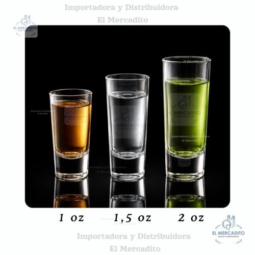 Vaso Tequilero para Shots, de 1 oz, 1,5 oz, 2 oz