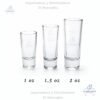 Vaso Tequilero para Shots, de 1 oz, 1,5 oz, 2 oz