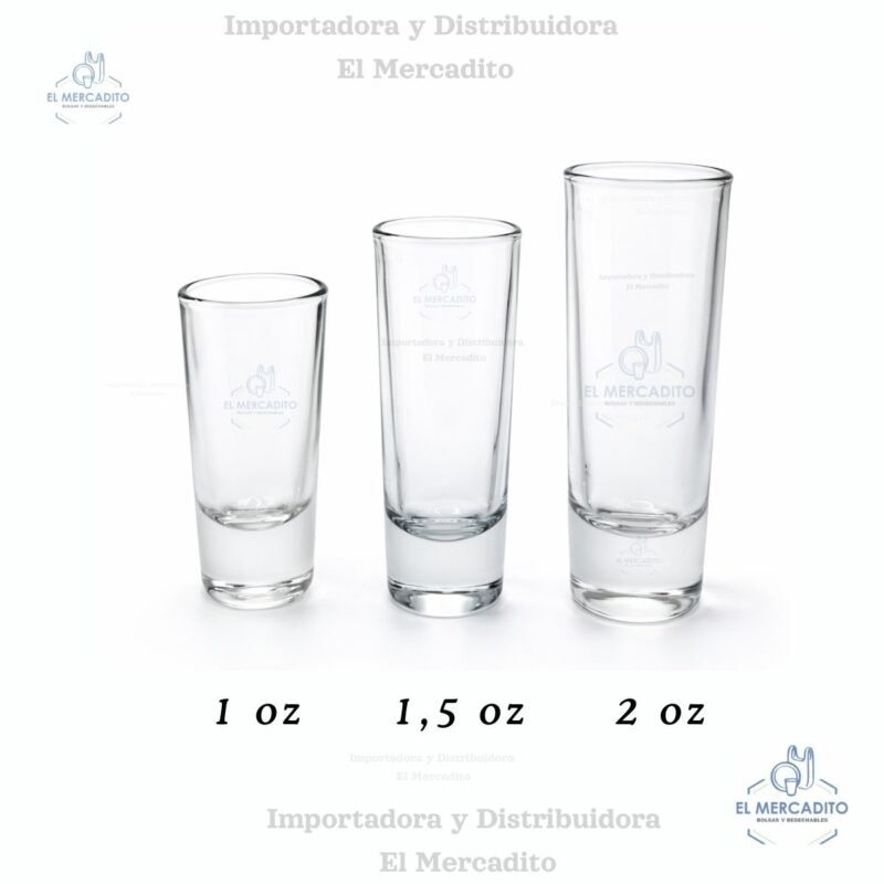 Vaso Tequilero para Shots, de 1 oz, 1,5 oz, 2 oz