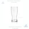 Vaso Cervecero Pilsner de 11 Onzas CRISA 6700