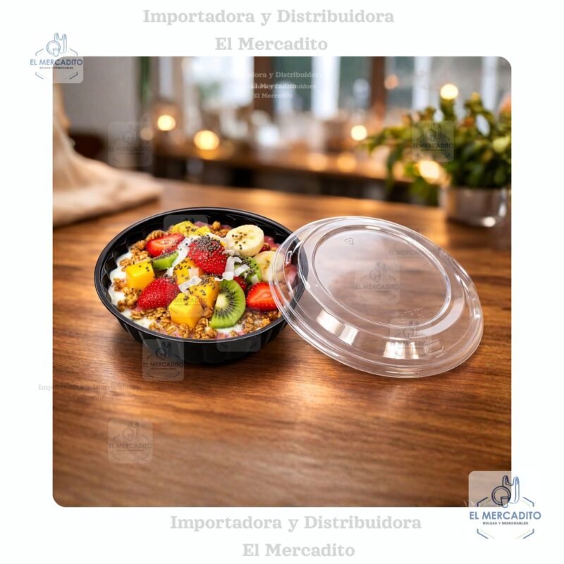 Contenedor Combopack 16 oz Base Negra