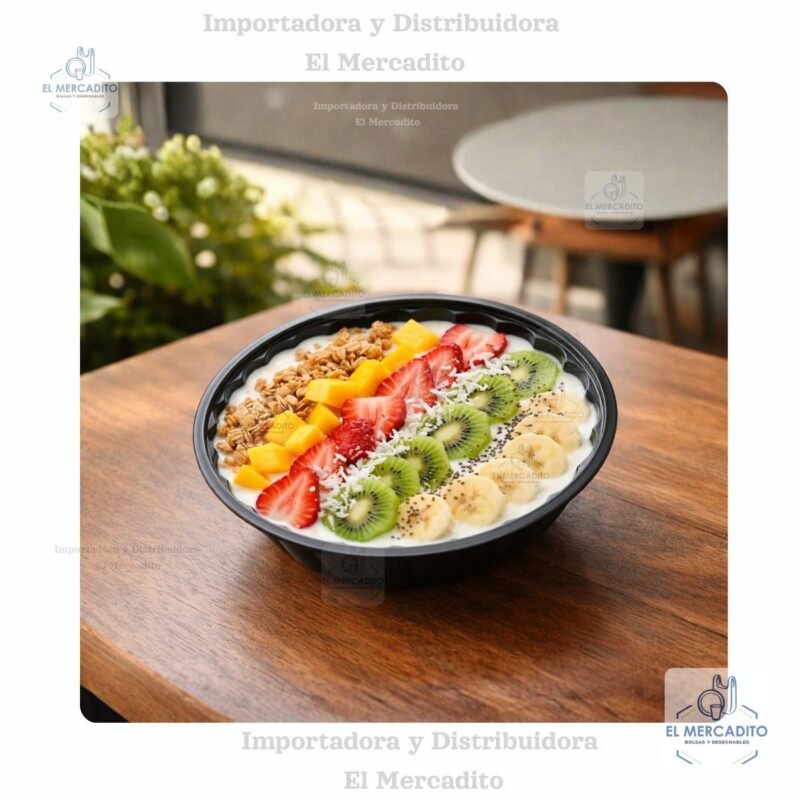 Contenedor Combopack 16 oz Base Negra