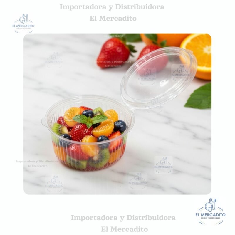 Contenedor Minipack M de plástico transparente, en paquetes de 10 unidades