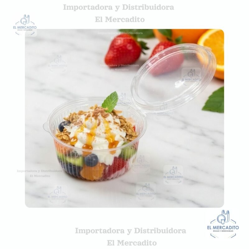 Contenedor Minipack M de plástico transparente, en paquetes de 10 unidades