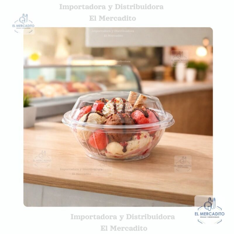 Contenedor Combopack 8 oz Plástico Transparente