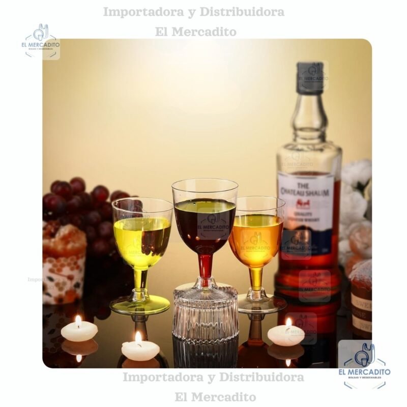 Copas Plásticas desechables, en paquetes de 10 unidades