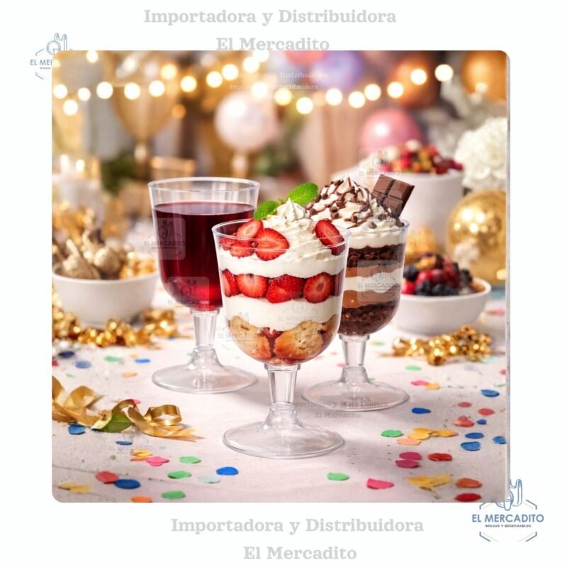 Copas Plásticas desechables, en paquetes de 10 unidades