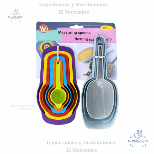 Cucharas Medidoras Cucharas Medidoras Plásticas, 9 piezas