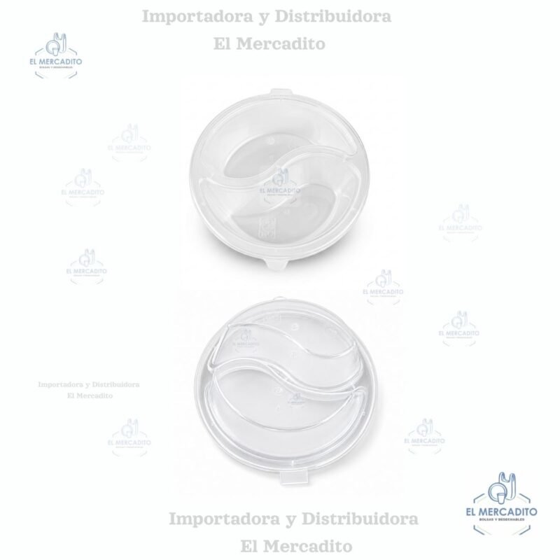 Taza Souffle 5 oz con 2 divisiones, en paquetes de 10 unidades