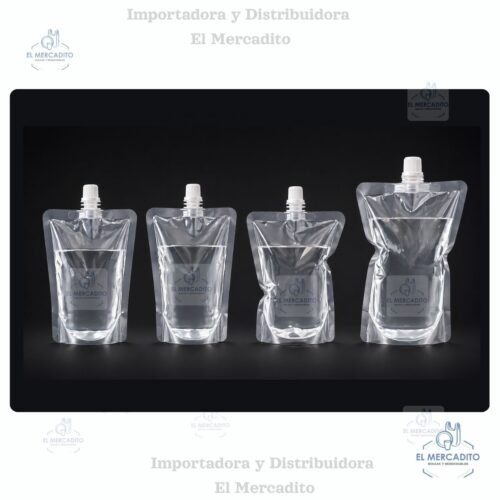 Bolsas Doypack con Boquilla para Alimentos, Bebidas y Jugos - Envase Flexible, variedad de tamaños