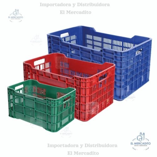 Cajas Plásticas Calada Estándar, en 3 tamaños