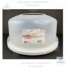 Contenedor Servidor para pastel circular Sterilite color blanco, con capacidad para 12 porciones.