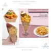 Cono Kraft Plegable, en paquetes de 10 unidades