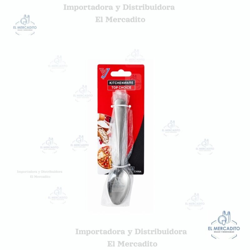 Cuchara pequeña metálica de acero inoxidable, 6 piezas, 14 cm