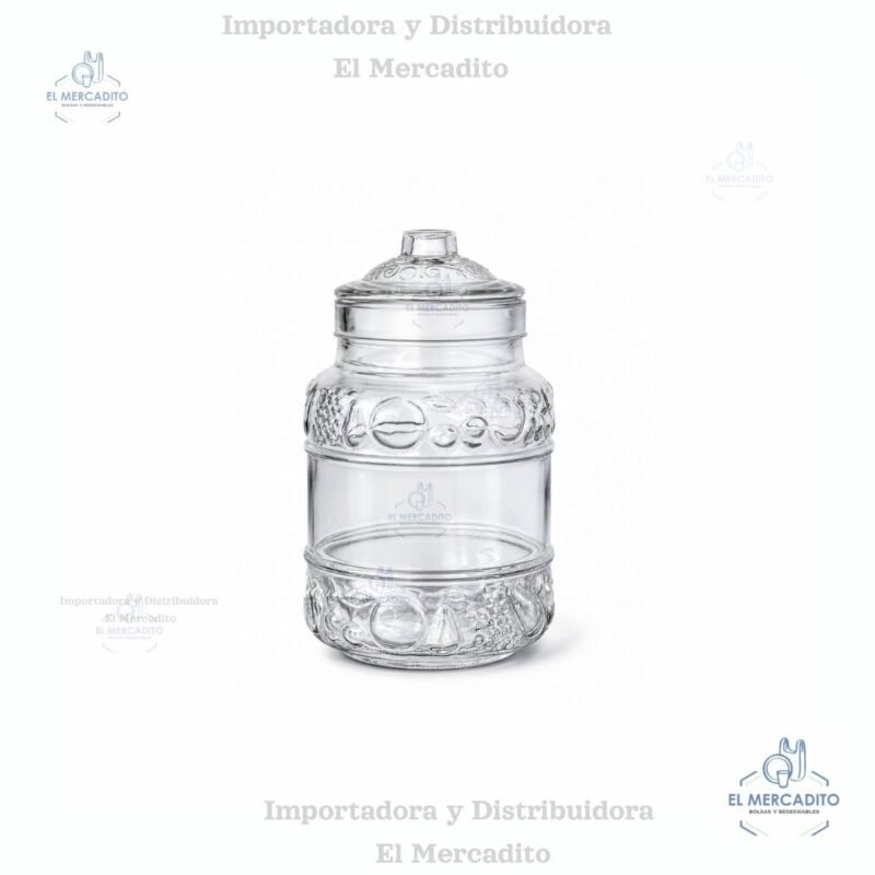 Recipiente De Vidrio Mediano 3300 ml / 3.3 Litros (RJ514)