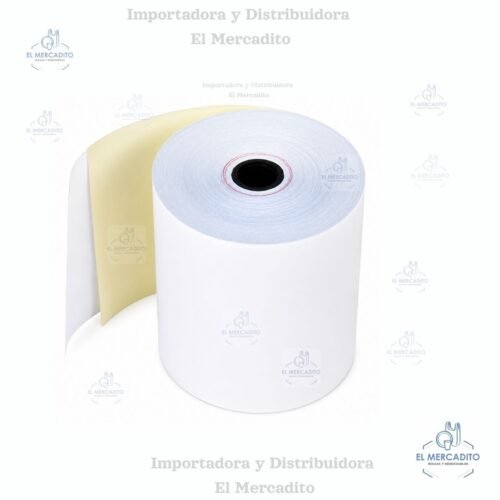 Rollo de Papel con Copia para Impresoras Punto de Venta, 80 mm