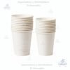 Vasos de Cartón Blancos, de 12 oz, 10 oz, en paquetes de 50 unidades