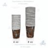 Vasos de Cartón para Cafe Hyplast Decorados, de 6 oz y 8 oz
