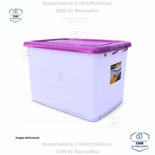 Caja plástica con rondines Sysmegabox #5, 120 litros