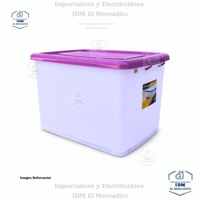 Caja plástica con rondines Sysmegabox #5, 120 litros
