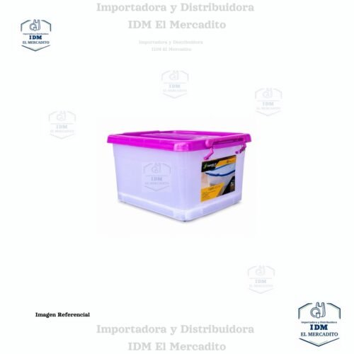 Caja plástica con rondines Sysmegabox #1, 15 litros