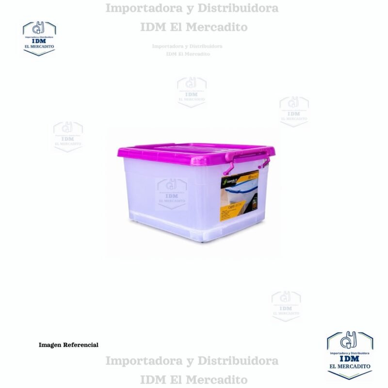 Caja plástica con rondines Sysmegabox #1, 15 litros