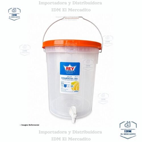 20 litros Balde Comercial 20 Lts C/tapa Comercial Y Caño Hermético