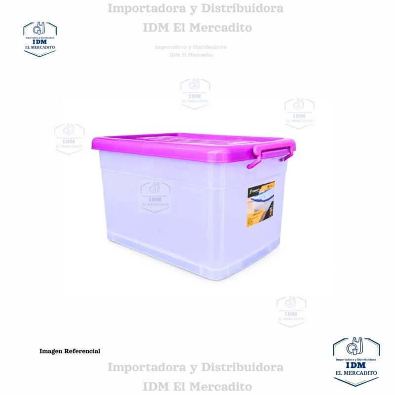 Caja plástica con rondines Sysmegabox #3, 45 litros