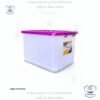 Caja plástica con rondines Sysmegabox #4, 70 litros