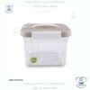 Caja Plástica Click Guateplast Transparente 4 Litros