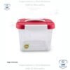 Caja Plástica Click Guateplast Transparente 4 Litros