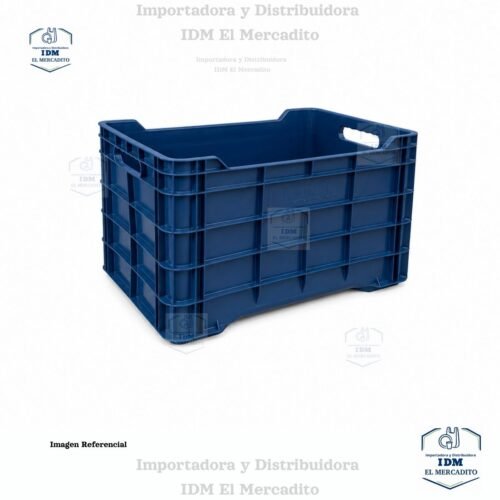 Cajas Plásticas palmares cerrada, 55 x 37.5 x 32 cm