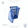 Canastón Rectangular Guateplast Con Tapa para ropa, 55Lt