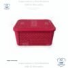 Caja Plástica Ratan 7 Litros 28 x 19 x 13 cm