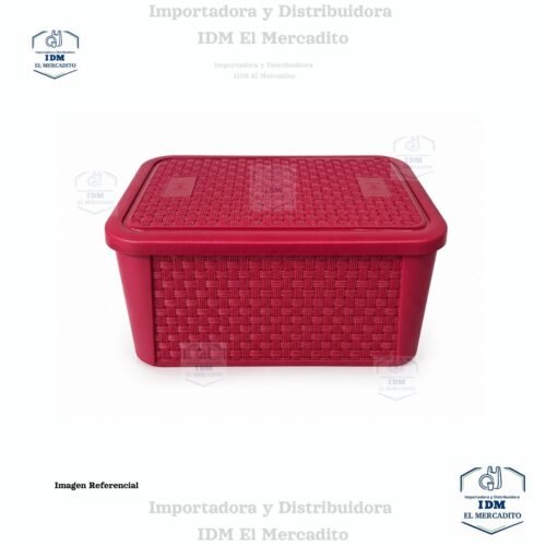 Caja Plástica Ratan 7 Litros 28 x 19 x 13 cm