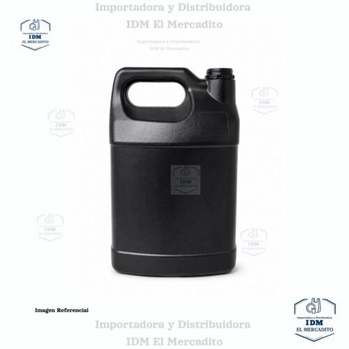 Galón plástico vacío negro, 3785 ml