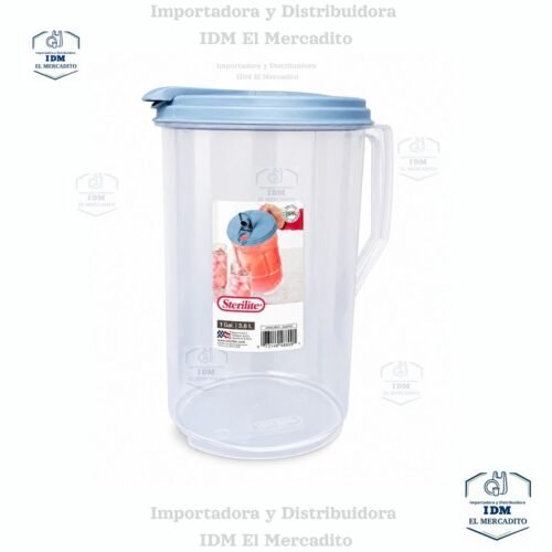 Jarra Plástica Redonda De 3.8 Litros Con Tapa Hermética Sterilite