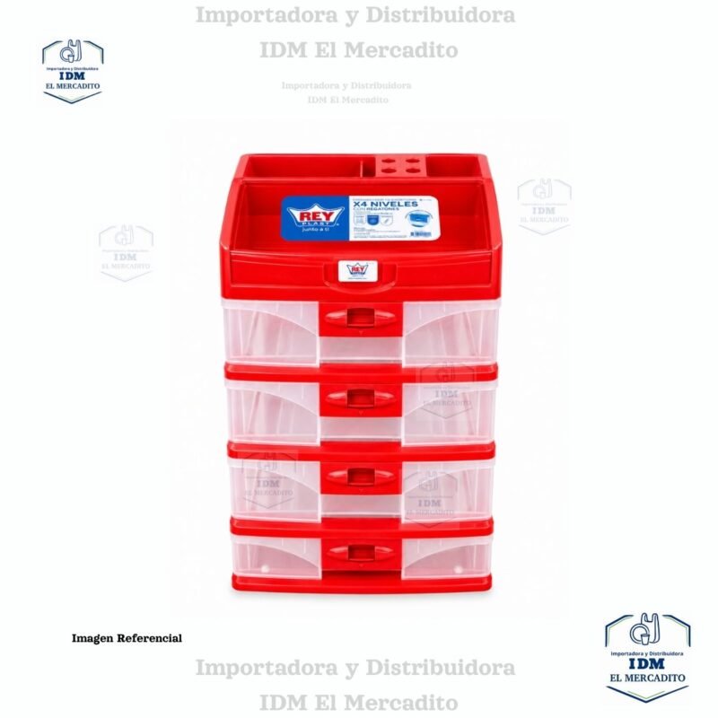 Organizador De Escritorio X 4 Niveles C/ Regatones