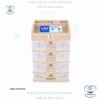 Organizador De Escritorio X 4 Niveles C/ Regatones