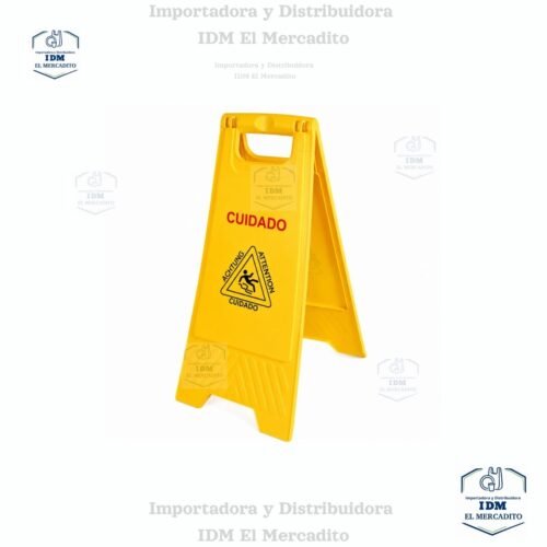 Señal de piso mojado plástica 30 x 62 cm