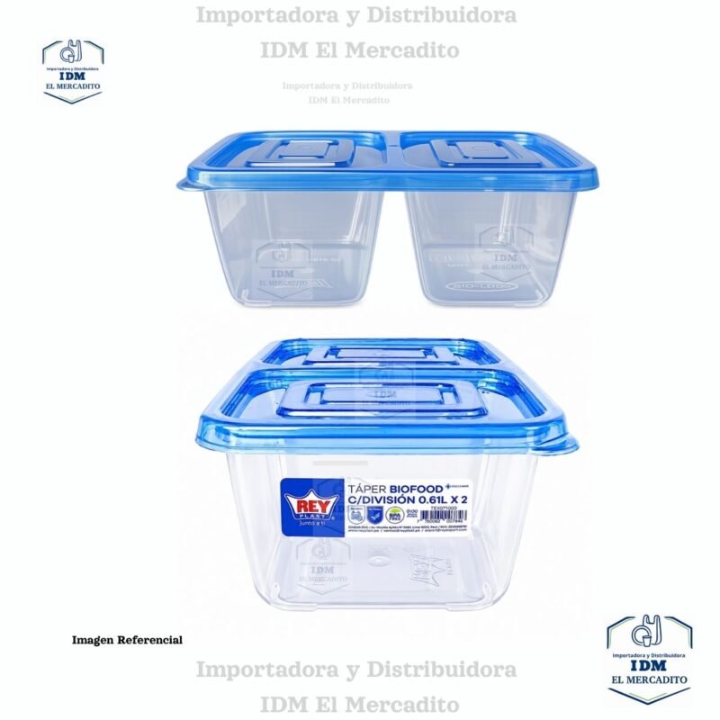 Taper Biofood con división 0.610 Litros X 2